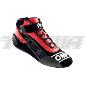 MEGA DEALS - OMP KS-3 Karting Boots Red/Black - EU Size 46