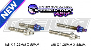 SpeedFactory Titanium Exhaust or Intake Manifold Stud Kit - M8x1.25x55mm - 10pcs - B,D,F,H,J Series - BURNT 