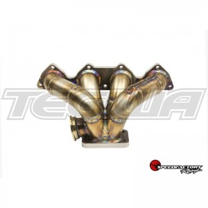 SPEEDFACTORY RACING STAINLESS STEEL TURBO MANIFOLD MINI RAM STYLE H-SERIES T3 FLANGE W 44-46MM V-BAND WG