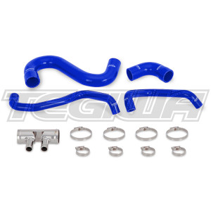Mishimoto Silicone Lower Rad Hose Ford Mustang GT 15-17 Blue