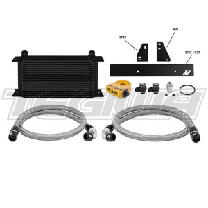MISHIMOTO OIL COOLER KITS - DIRECT FIT NISSAN 370Z 2009+/INFINITI G37 2008+ (COUPE ONLY) THERMOSTATIC OIL COOLER KIT BLACK