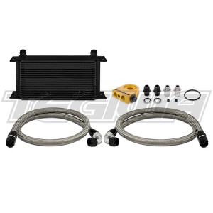 Mishimoto Universal 19 Row Thermostatic Oil Cooler Kit Black