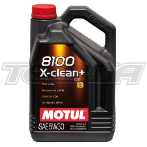 MOTUL 8100 X-CLEAN+ 5W30 SYNTHETIC ENGINE OIL 5 LITRES NO FILTER