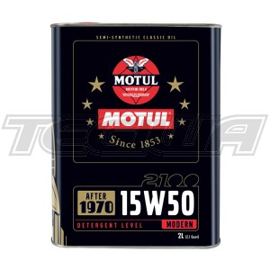 MOTUL 2100 15W50 TECHNOSYNTHESE CLASSIC ENGINE OIL 2 LITRES 