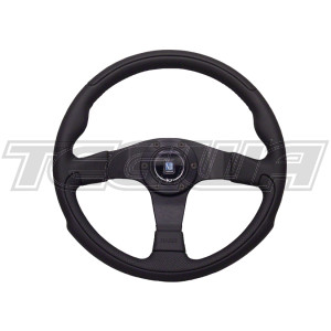 Nardi Leader 350mm Black Leather Steering Wheel
