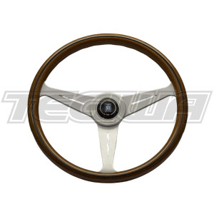 Nardi ND Classic 390mm Wood Steering Wheel Satin Spokes