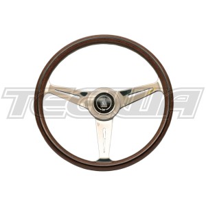 Nardi ND Classic 360mm Wood Steering Wheel Polished Spokes Hidden Screws