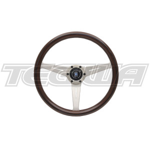 Nardi ND Classic 360mm Wood Steering Wheel White Spokes Visible Screws