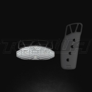 OMP 2 Pedal Set Anodized Aluminium Silver