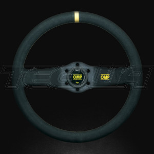 OMP Rally Steering Wheel Black Suede 350mm 2 Spoke