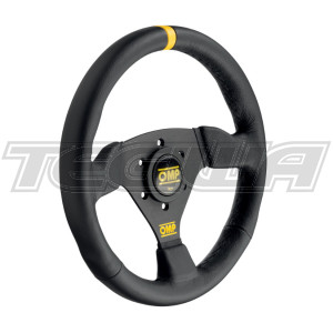 OMP Trecento Steering Wheel Black Suede Leather