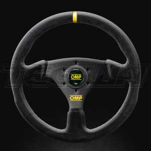 OMP Targa Suede 330mm Steering Wheel Black