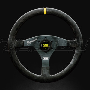 OMP Velocita Superleggero Suede Leather 350mm Steering Wheel Black