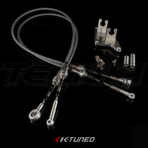 K-Tuned Shifter Cables - Race-Spec Shifter Cables B-Series AWD with bracket