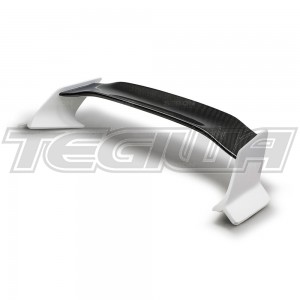 Seibon TT-Style Fibreglass Rear Spoiler With Carbon Fibre Centre Honda Civic FK Saloon 16-20 
