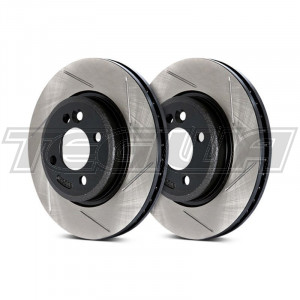 MEGA DEALS - Stoptech Slotted Brake Discs (Front Pair) Honda Civic Type R FN2 07-11
