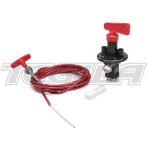 TEGIWA FIA/MSA BATTERY MASTER CUT-OUT SWITCH ISOLATOR KILL SWITCH & 10FT PULL CORD - 6 POLE