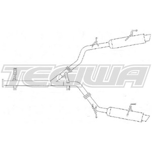 Revel Medallion Touring-S Silenced Exhaust System Mitsubishi 3000GT VR4 90-99