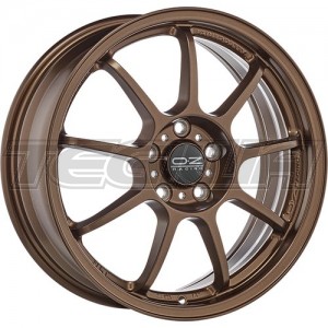 MEGA DEALS - OZ RACING ALLEGGERITA HLT 4F MATT BRONZE ALLOY WHEEL 17X7 ET37 4X100