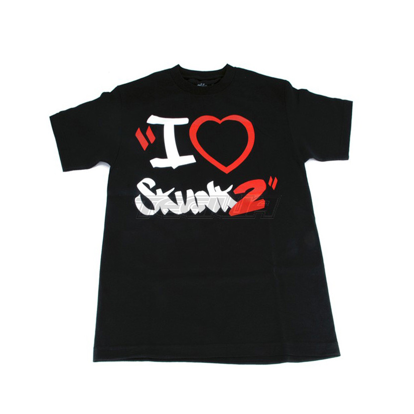 Skunk2 I Heart Skunk2 T-Shirt Black, Medium 